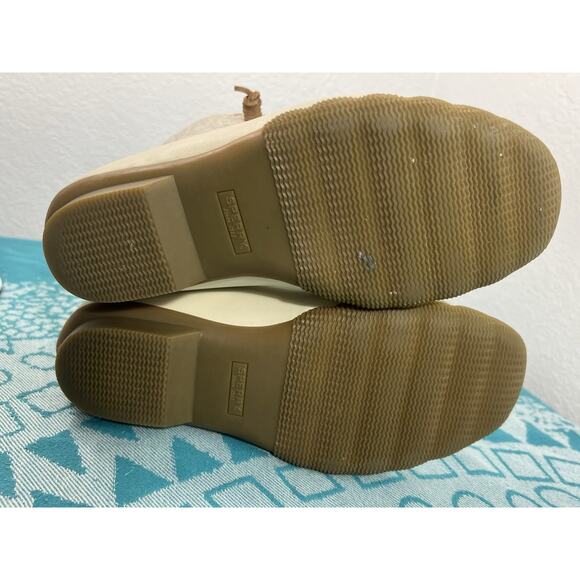 Women's Sperry SALTWATER Emboss‎ WOOL Duck Boots Off White Size 7.5 Sts82473 - Picture 9 of 12